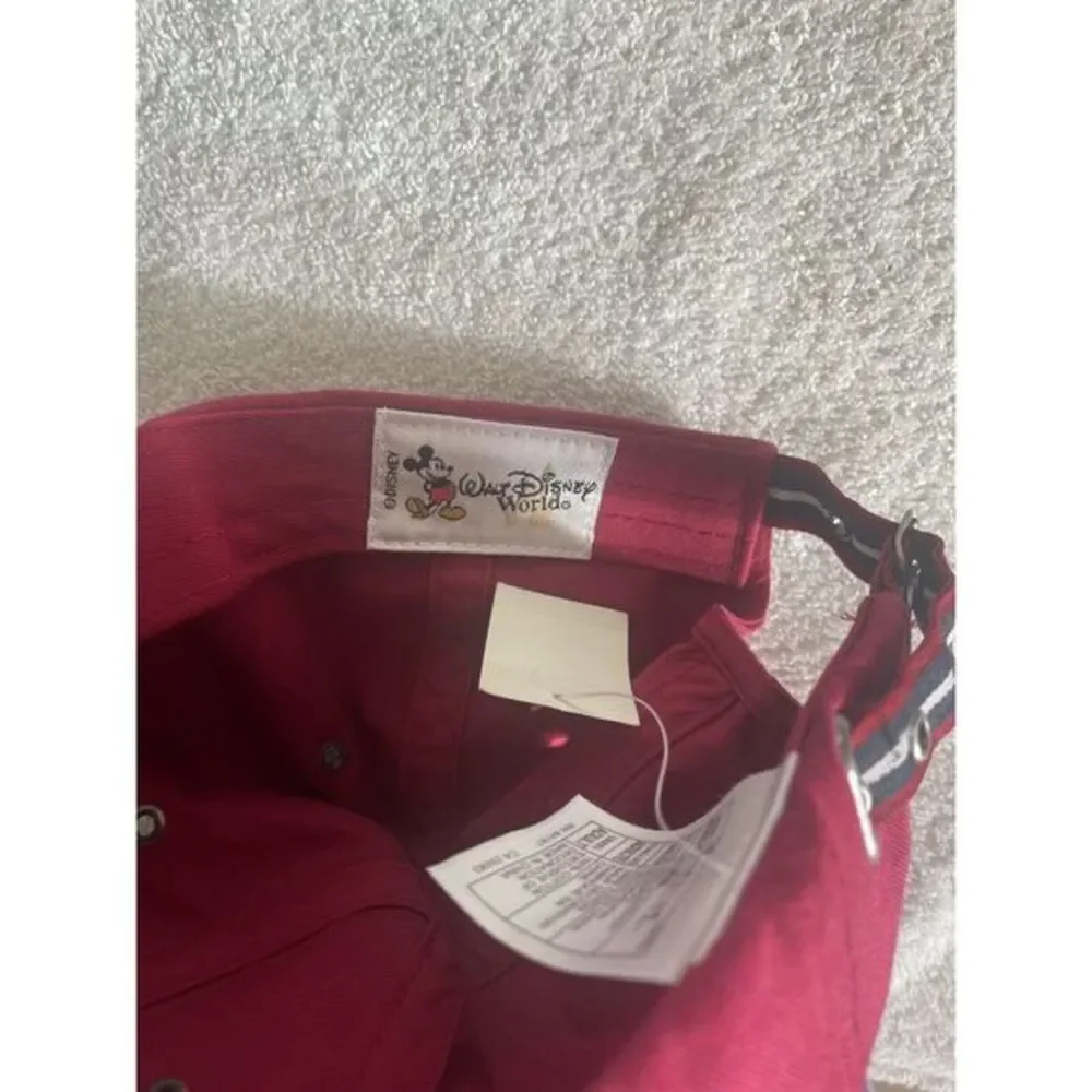 Walt Disney World Parks‎ And Resorts Baseball Hat Red White And Blue Adjustable